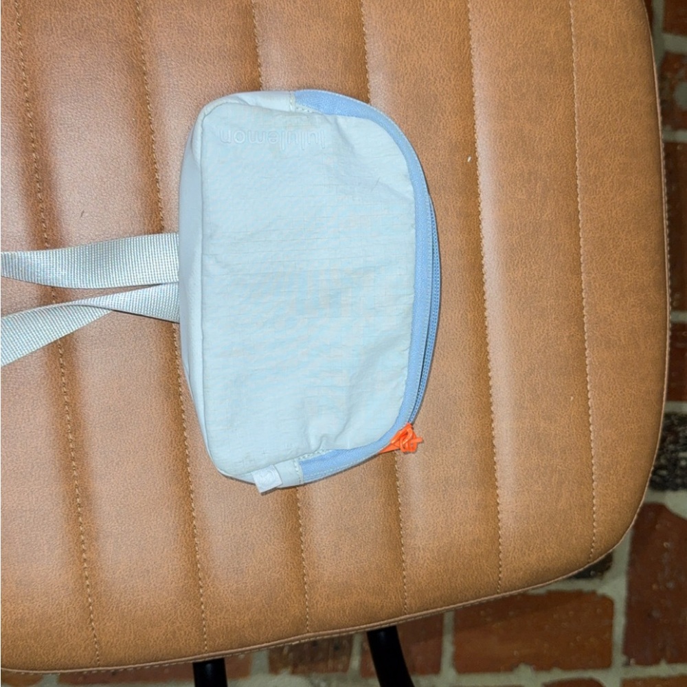 Light Blue and Grey Lululemon Belt Bag